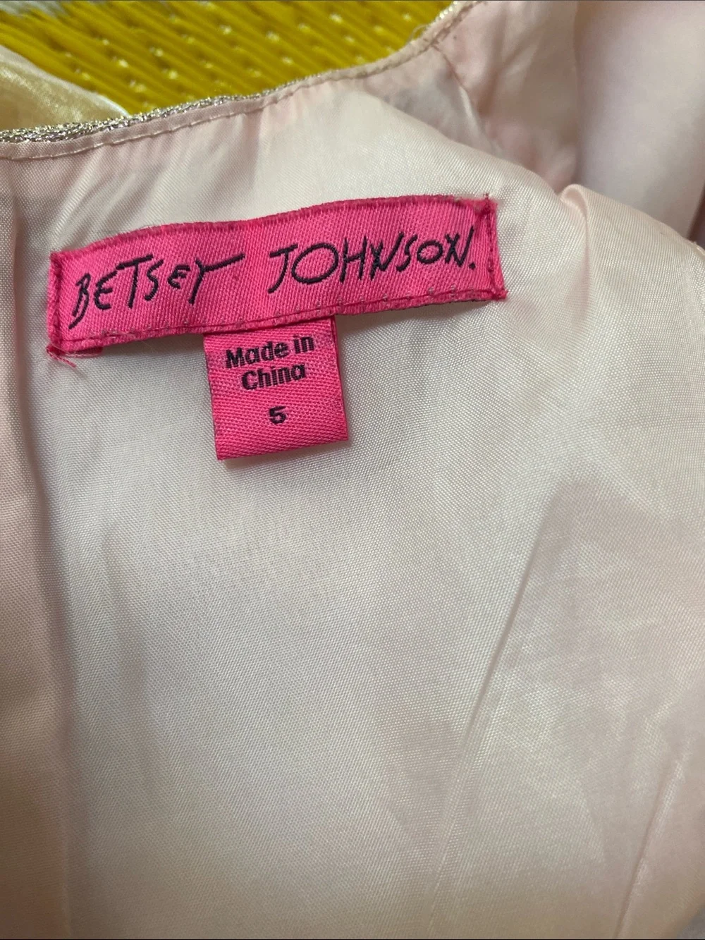 Sparkle Pink Tulle Party Dress Betsey Johnson size 5 like new